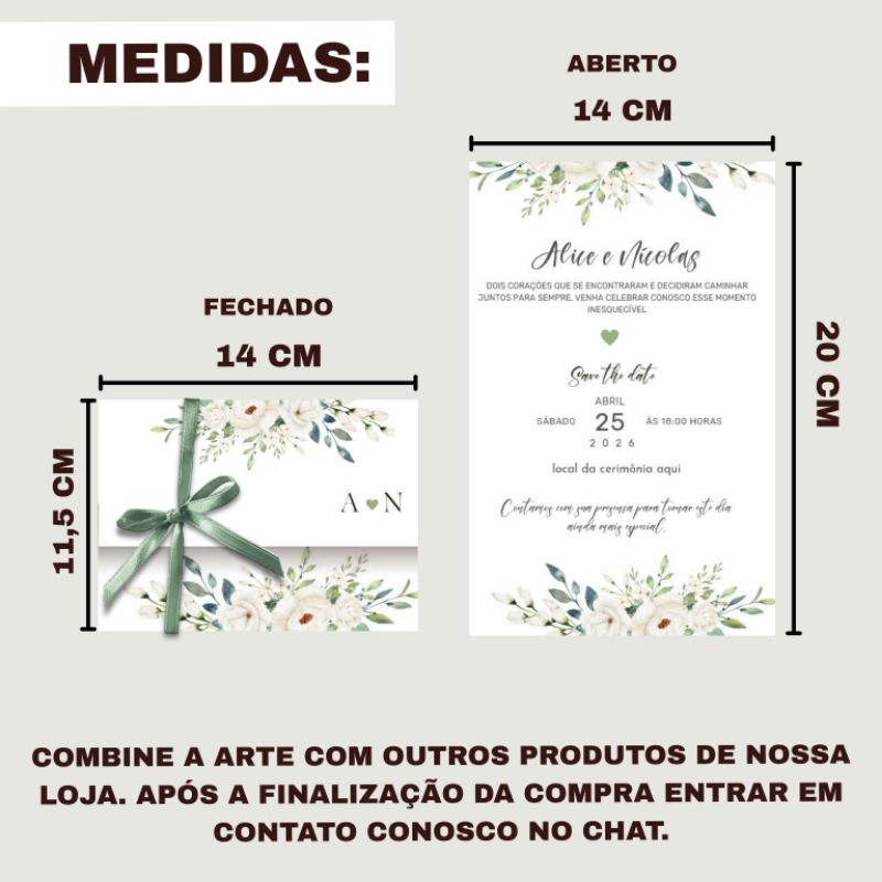 Convites de casamento com fitas de cetim. Convites florais para casamento e debutante
