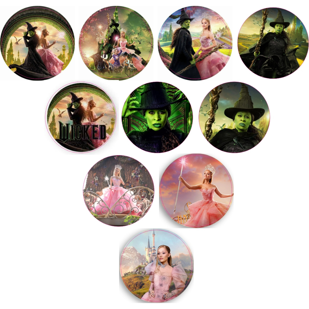 Adesivos  kit 100 selos Wicked 4cm x 4cm COM RECORTE em Oferta na Shopee