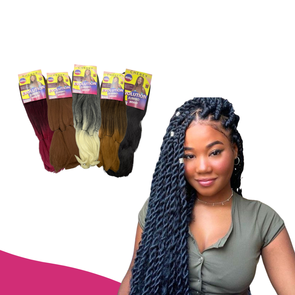 JUMBO CHEREY EVOLUTION - 400G - JUMBÃO - BOX BRAIDS - 6X