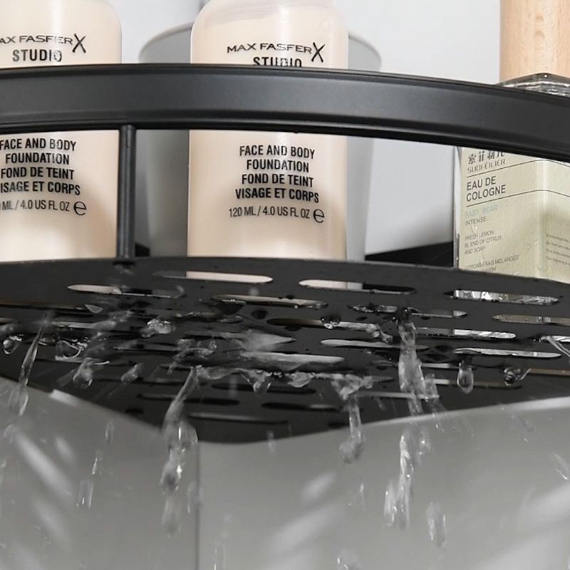 Kit com 2 SUPORTE PARA SHAMPOO, Alta qualidade Prateleiras De Banheiro Sem Furo Premium Alumínio