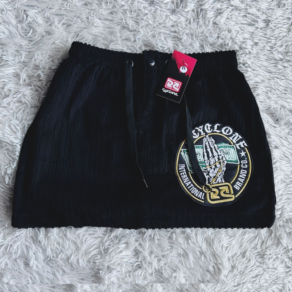 Saia Cyclone Veludo Grils em Oferta na Shopee