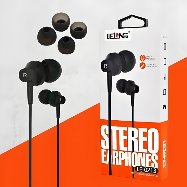 Fone de Ouvido com Fio Earphones Stereo LE-0213