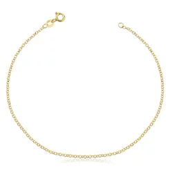 Pulseira feminina elo Português delicada em Ouro 18k
