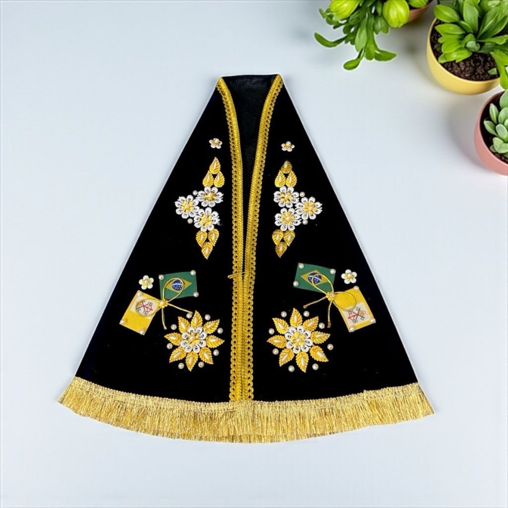 Manto Para Imagem N Senhora Aparecida 40cm Simples Sem touca