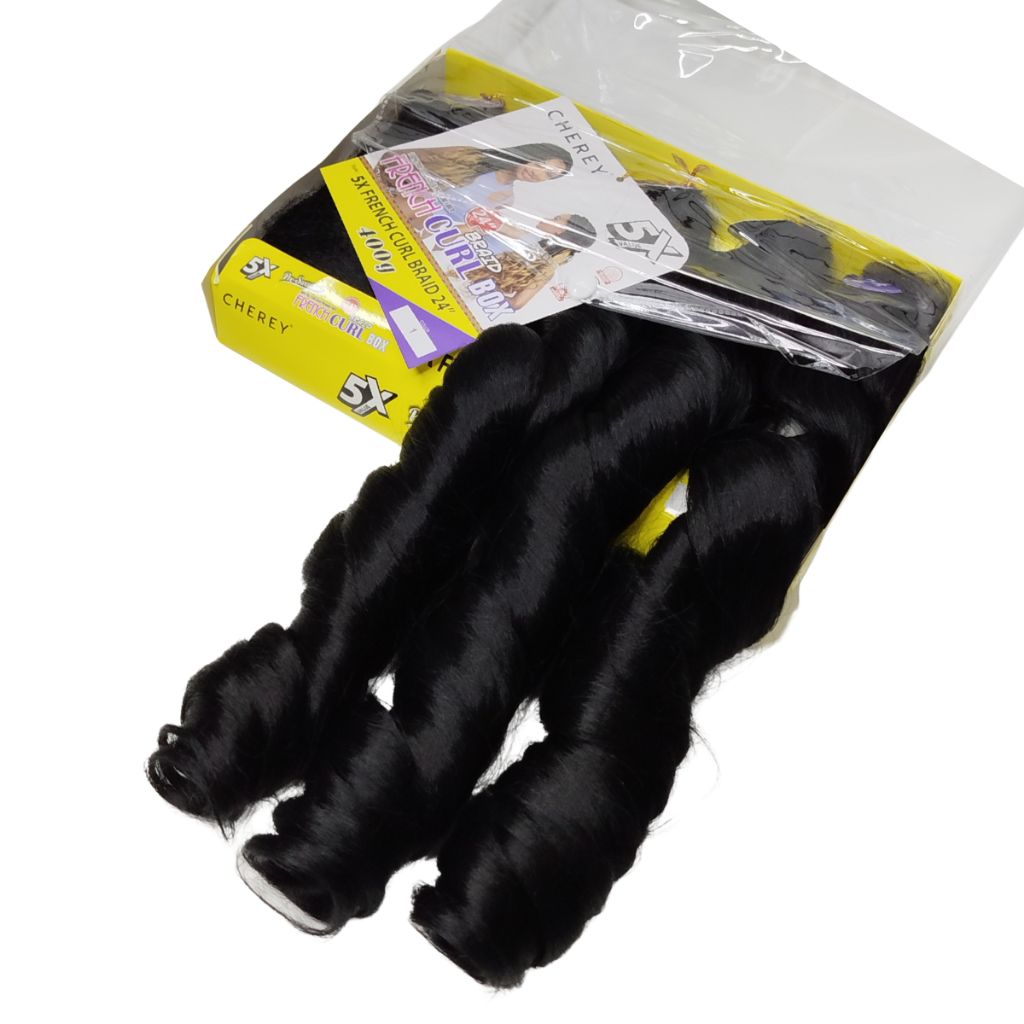 Cabelo Jumbo  Aplique French Curl  Braids Cherey 400g