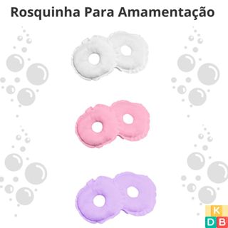 Kit 3 Pares de Rosquinhas Protetores para Amamentação de Algodão Macia Lavável Várias Cores em Oferta na Shopee