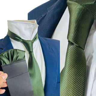 Gravata com Lenço kit cor Verde Oliva Casamento em Oferta na Shopee