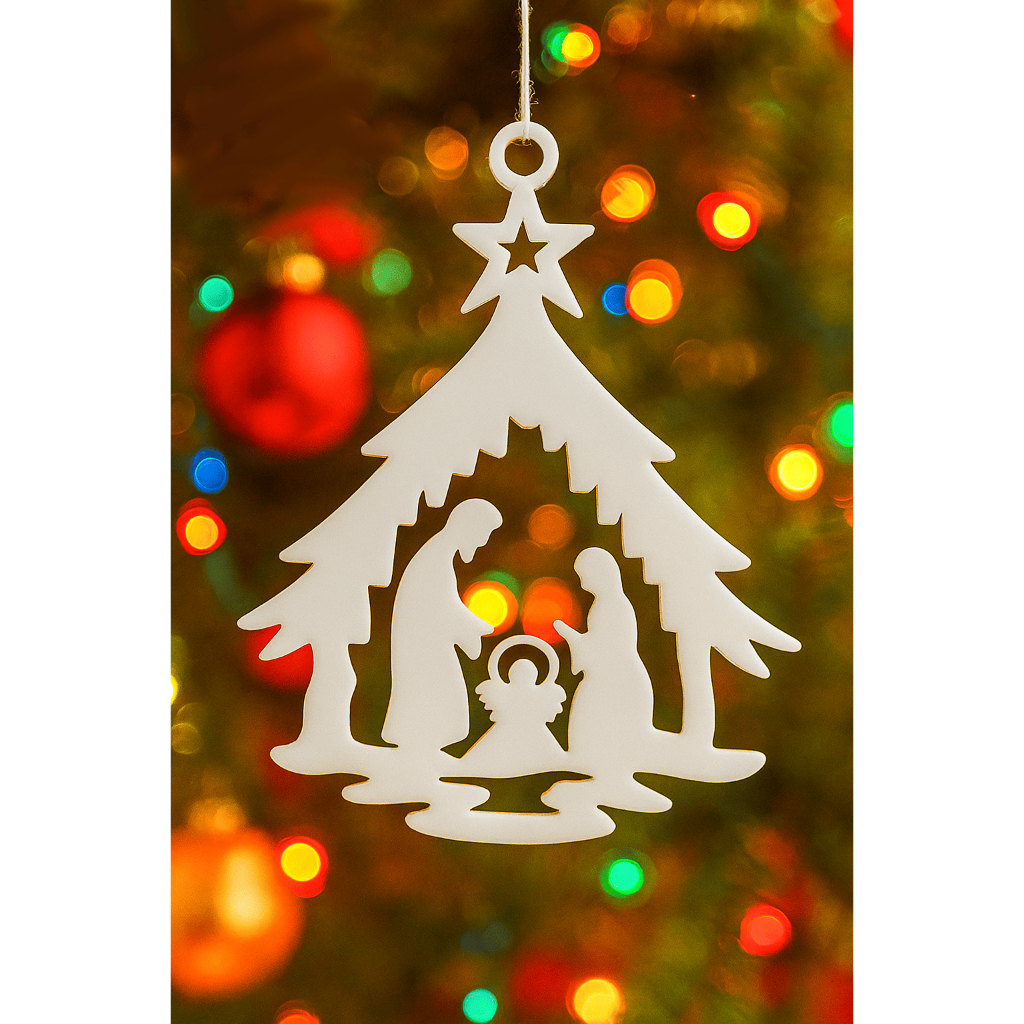 Enfeite Para Árvore de Natal Presépio Decoração de Natal