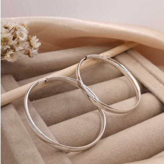 Argola Grande Prata Fina: Onde Comprar | BuscaProdutos