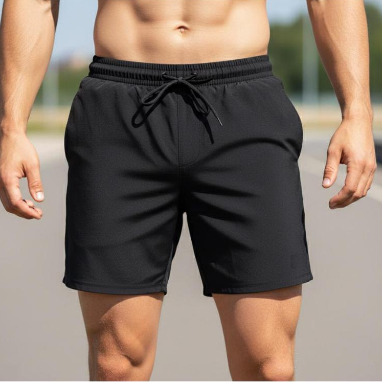 Masculino Short Academia Mauricinho Tactel com elastano  Academia Praia Treino Corrida
