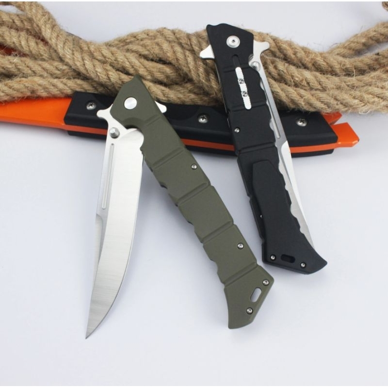 Canivete Grande Semi-Automático Top lâmina D2 com trava clip Tem três cores FP-10 CORTE ABSOLUTO