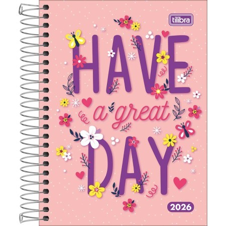 Agenda Espiral Diária 11,7 X 16,4 Cm Pepper Feminina E Masculina 2026 em Oferta na Shopee