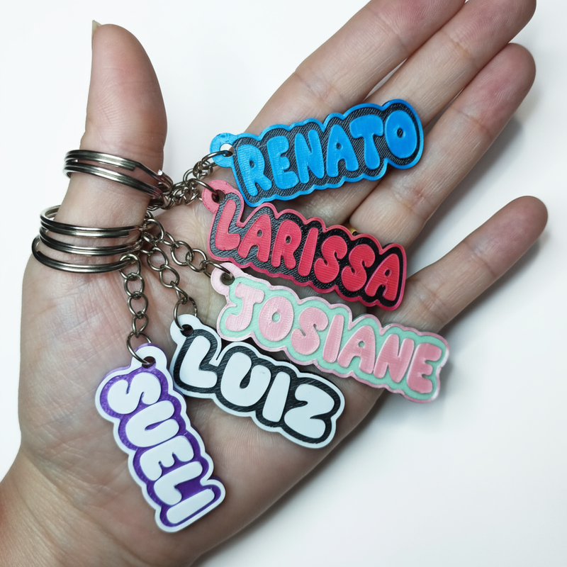 kit Chaveiros nomes personalizados, mochila escolar, estojo, lembrancinhas, aniversário, TAG de identificação.