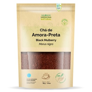 Chá de Amora Frutos Liofilizados 50g - Sabor Frutado Doce e Intenso
