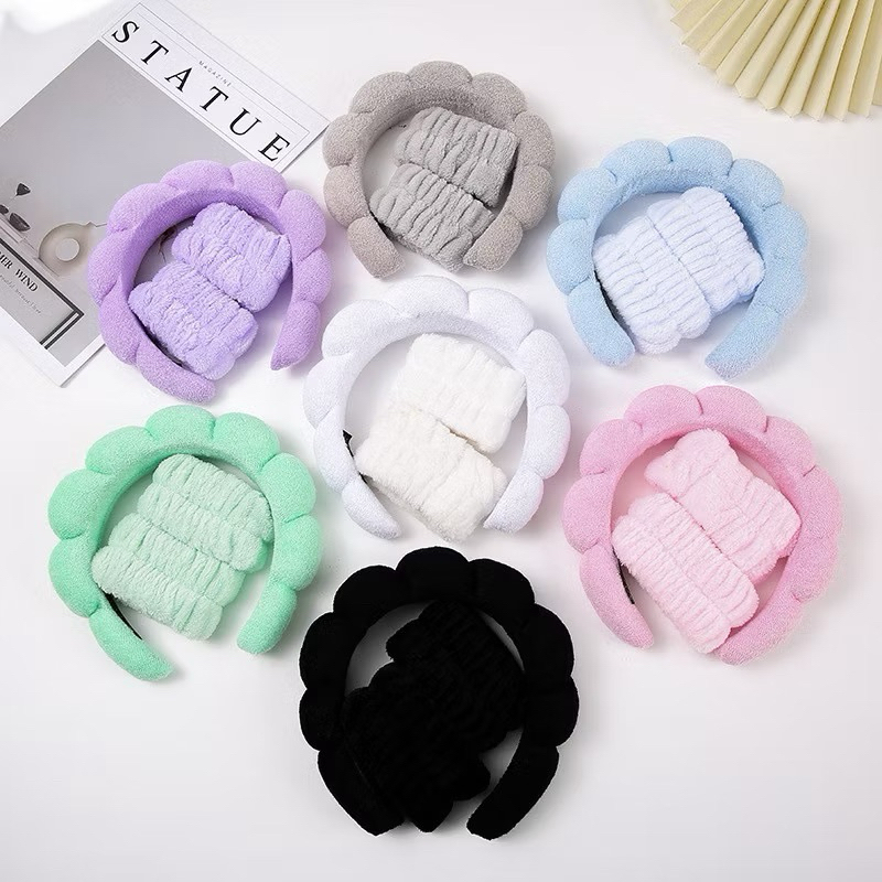 Tiara De Cabelo + Faixa Acolchoada Braço Para Skin Care ou sem faixa