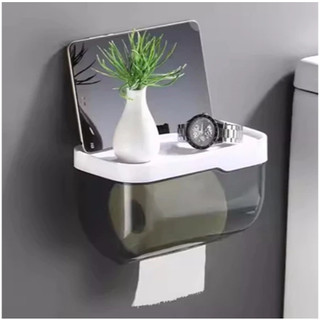 Suporte De Parede Banheiro/Caixa Organizadora Com Papel Higiênico/Sem Furar pronta entrega