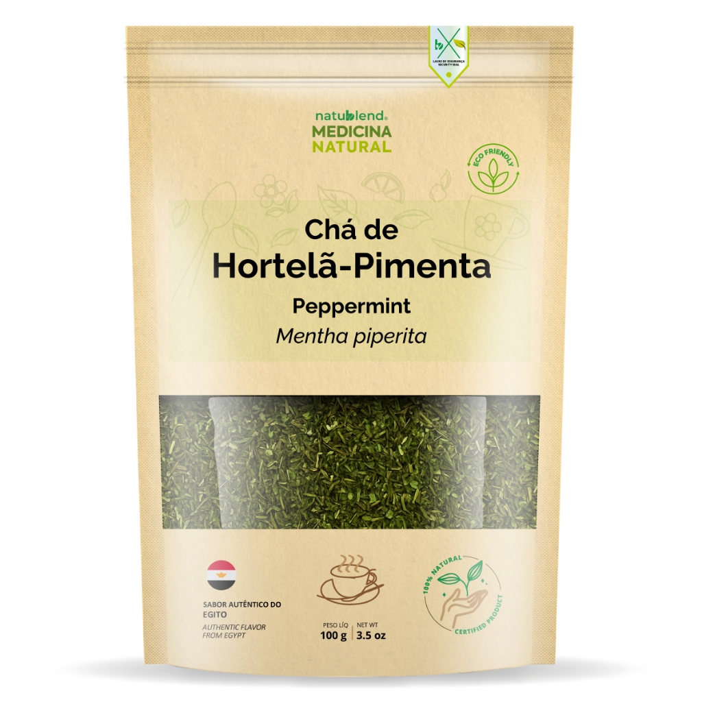 Chá de Hortelã-Pimenta 100g - Importado do Egito - Infusão Refrescante em Oferta na Shopee