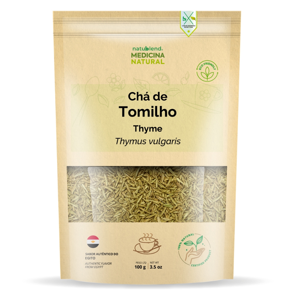 Chá de Tomilho 100g - Importado do Egito - Folhas Selecionadas - Frescor Garantido