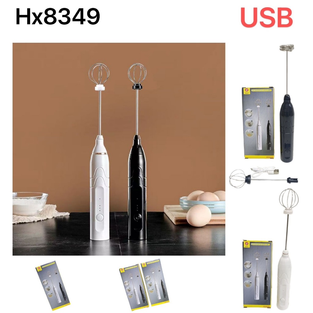 Mixer Batedor Elétrico Usb Portátil Para Ovos Leite E Shakes 8349