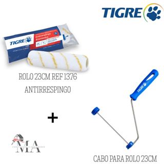 Rolo de Lã Sintética 23cm Antigota Anti respingo Ref. 1376 Tigre em Oferta na Shopee
