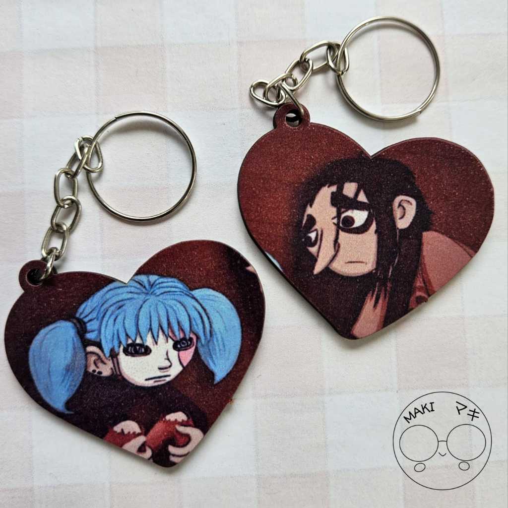 Chaveiros MDF Sally Face e Larry