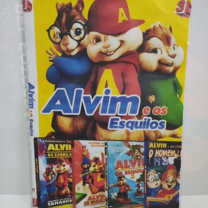 dvd Alvim e os esquilos 4x1 novo