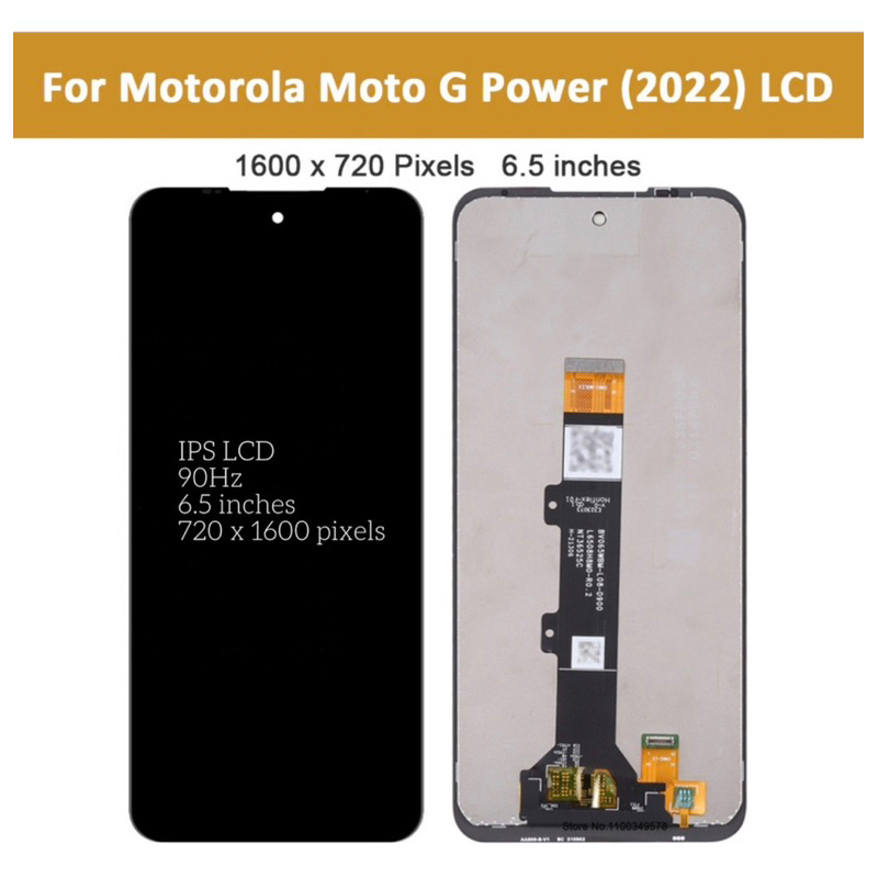 Tela De Toque Lcd Para Motorola Moto G Power 2022 XT2165 sem aro
