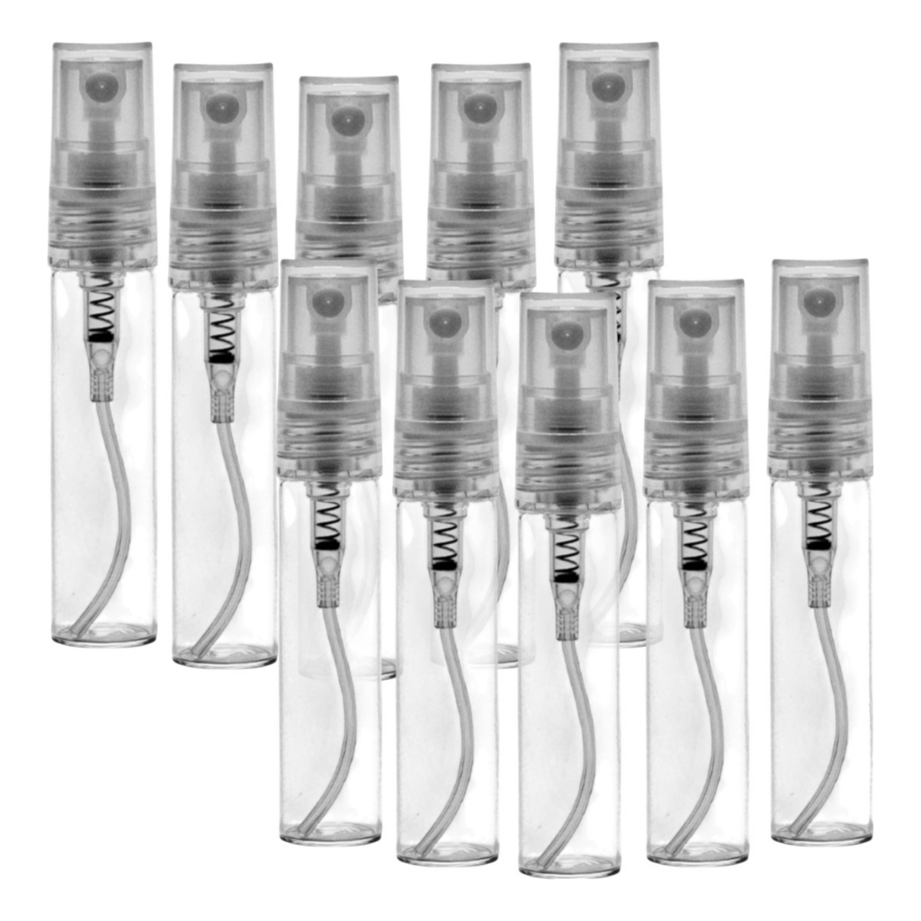 Kit Frasco Vidro Decant Borrifador Spray Portátil 5ml 50 Un em Oferta na Shopee