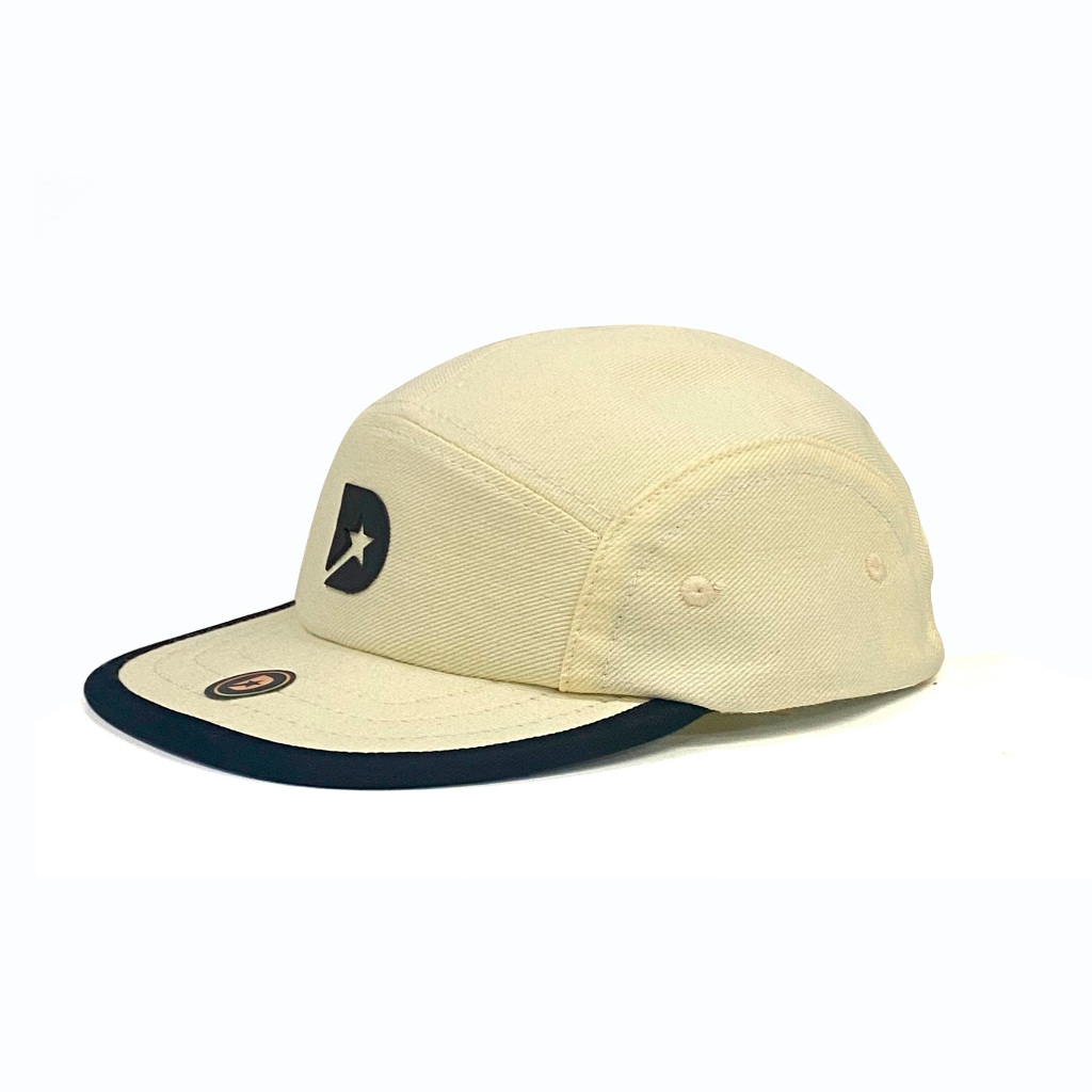 Boné five panel Daymon star light  em sarja 100%algodão Aba Reta com E.V.A flexível Adulto strapback