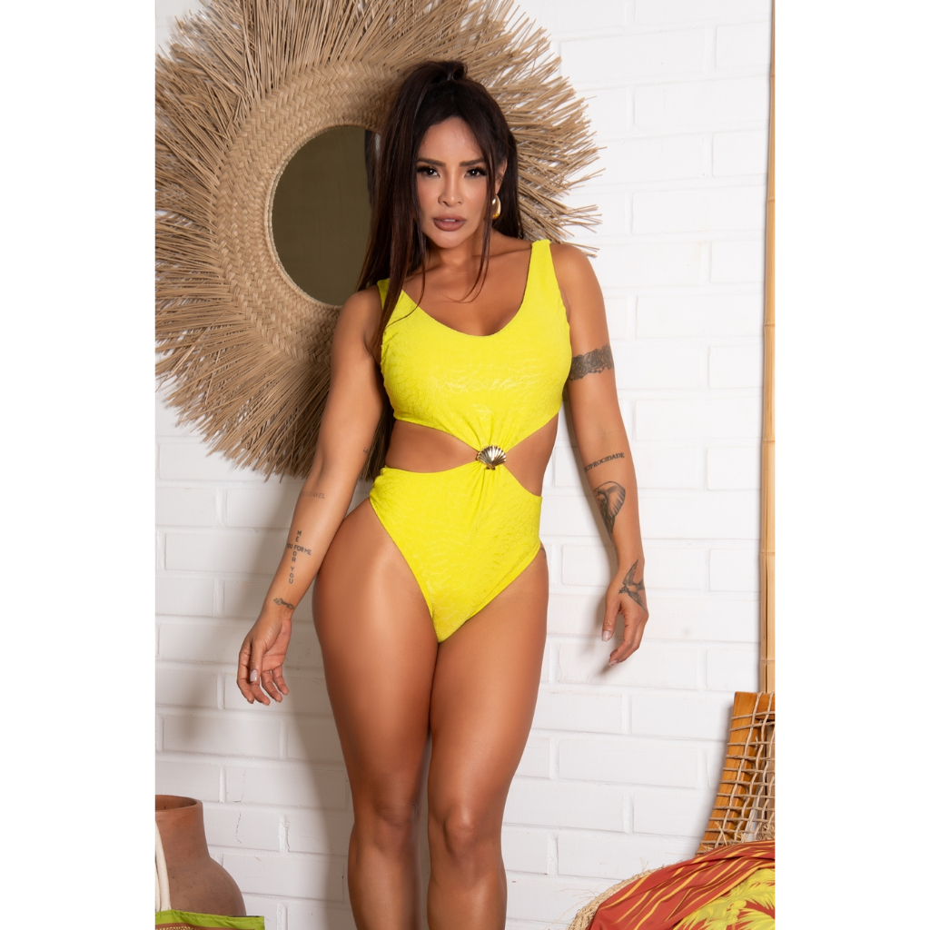 Maiô Engana Mamãe com Detalhe de Concha – Carambola Moda Praia Feminina