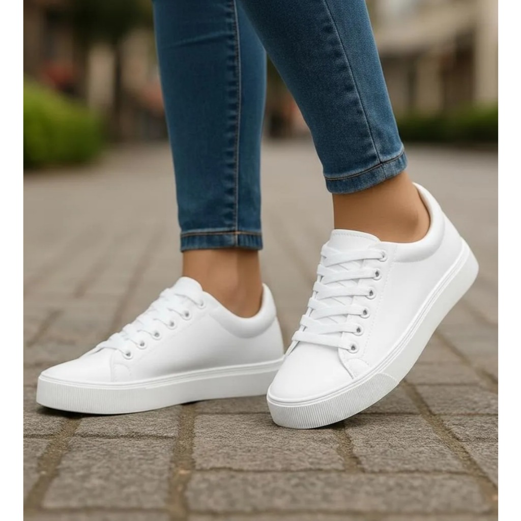 Tenis Feminino Casual Co Ortavel Dia a Dia Oadsey Branco — R$ 59,94 em Shopee, 40% OFF