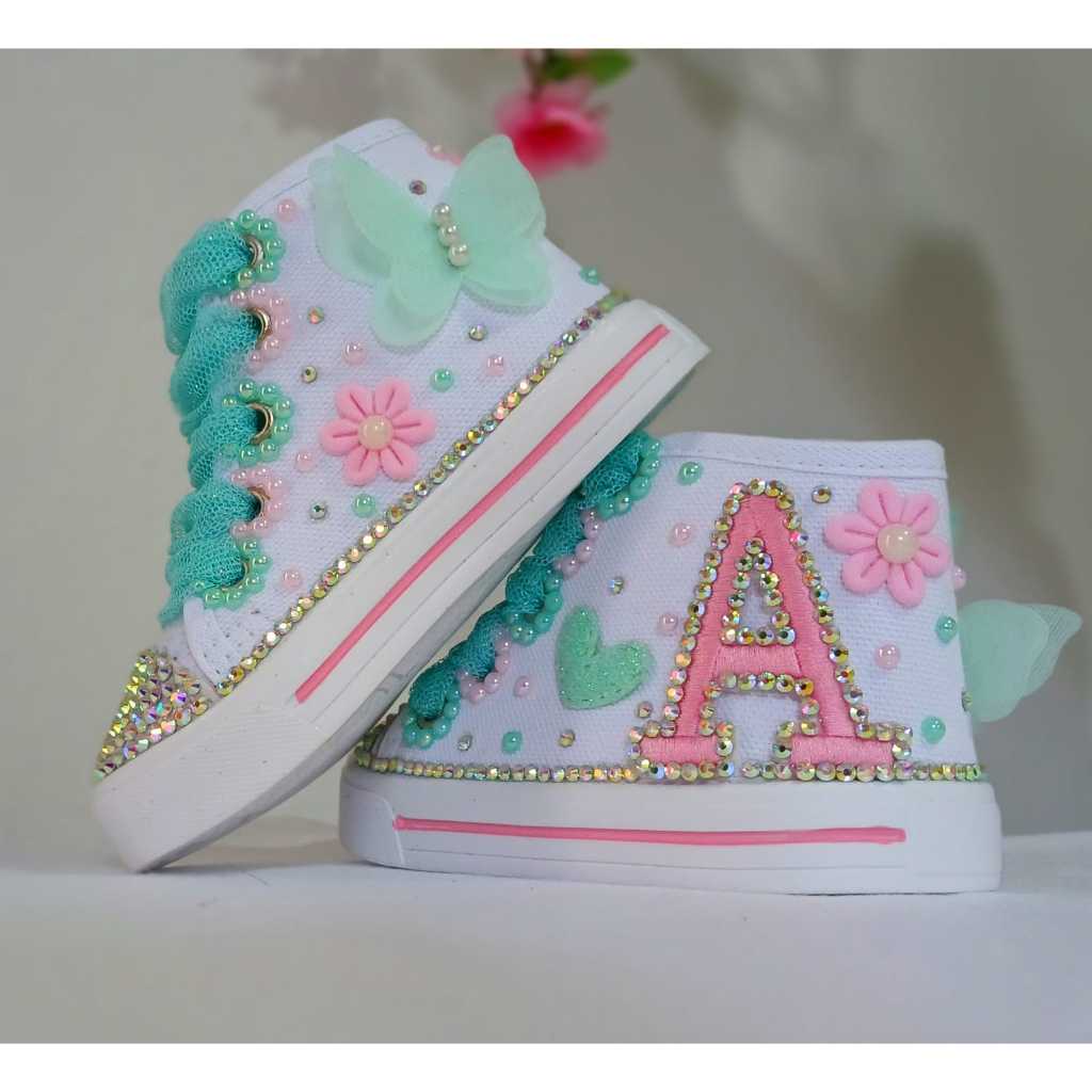 tenis botinha menina personalizado jardim verde jardim lilas minnei lilas show da luna stich angel chapeuzinho vermelho