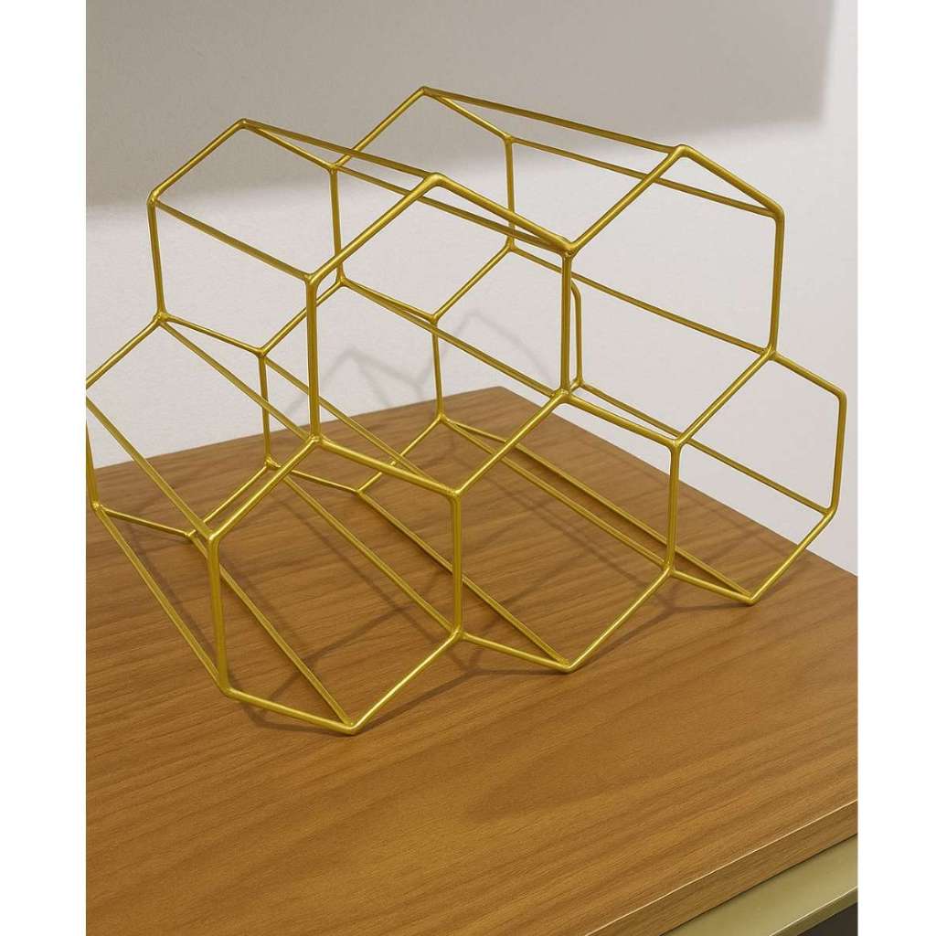 Adega Decorativa de Vinho Empilhável Para 5 Garrafas de Mesa Bar Cozinha em Oferta na Shopee