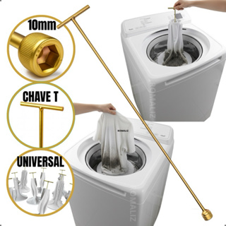 Chave de Máquina de Lavar Roupa T 10mm Canhão Longa Retira Agitador Batedor Movimentador Universal em Oferta na Shopee