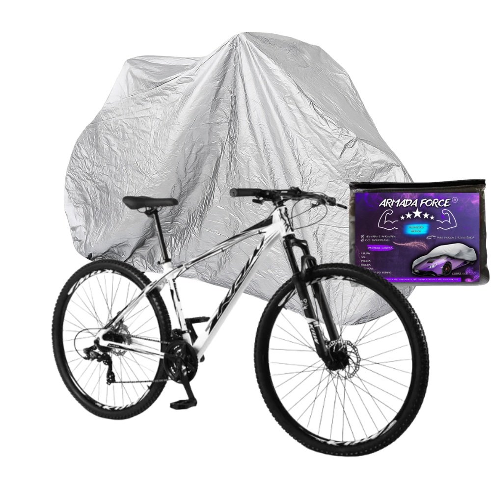 Capa De Cobrir Bike Bicicleta Armada Force Aro 26 até 29 100% Impermeável Proteção Sol Chuva