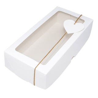 Caixa Para Doce 22x10x4 Papel Branco 20 Unidades em Oferta na Shopee