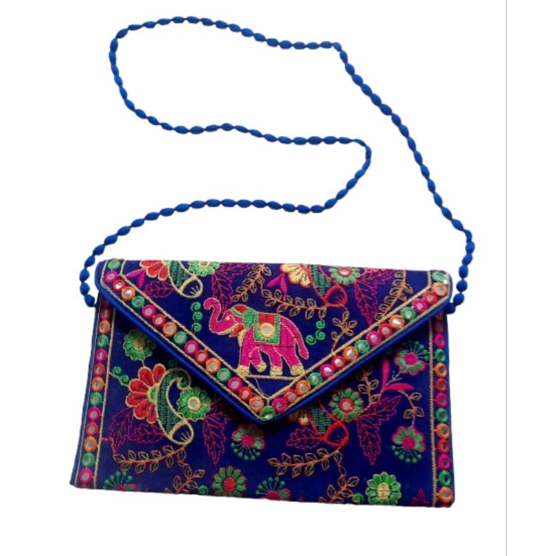 Bolsa carteira clutch indiana bordadas a mão importadas