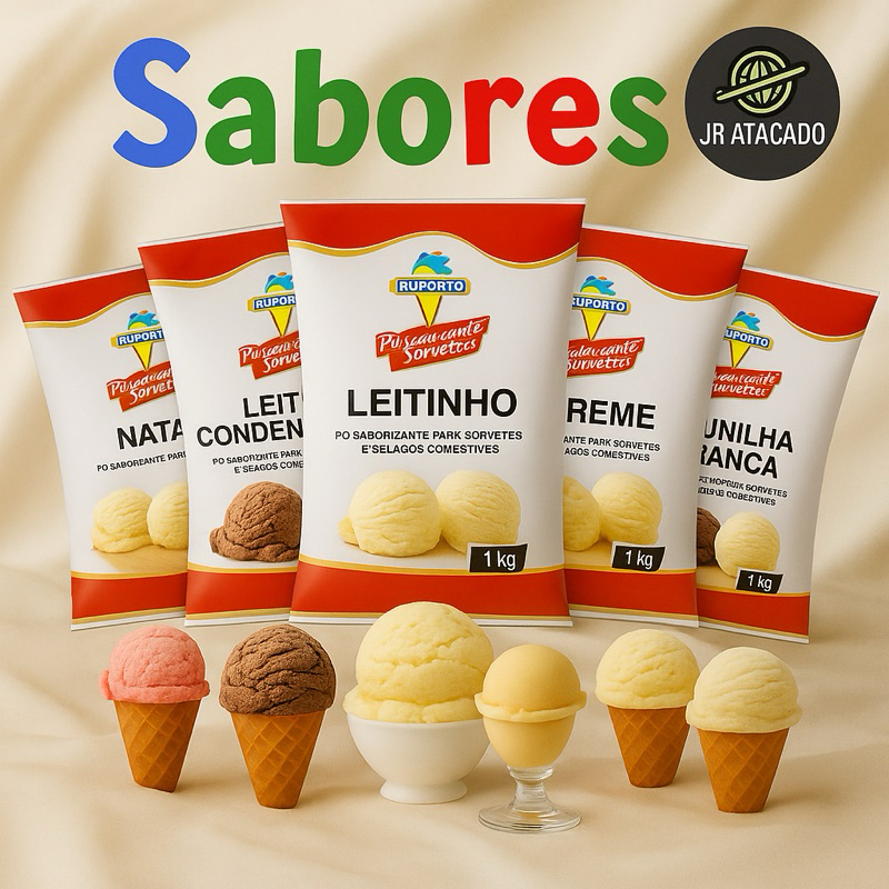 Pó para Sorvete Du Porto 1kg – Base para Sorvetes e Gelados Comestíveis em Oferta na Shopee
