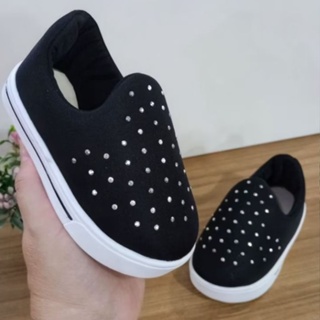 Tênis infantil Menina 20 ao 34 Slip on Total conforto, Tênis Escolar Menina C/ solado antiderrapante em Oferta na Shopee