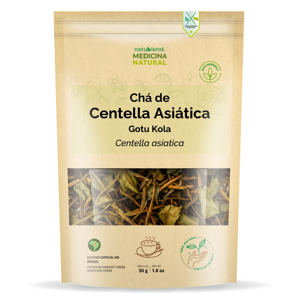 Chá de Centela 50g - Produto Alimentício - Aroma Fresco - Folhas Selecionadas