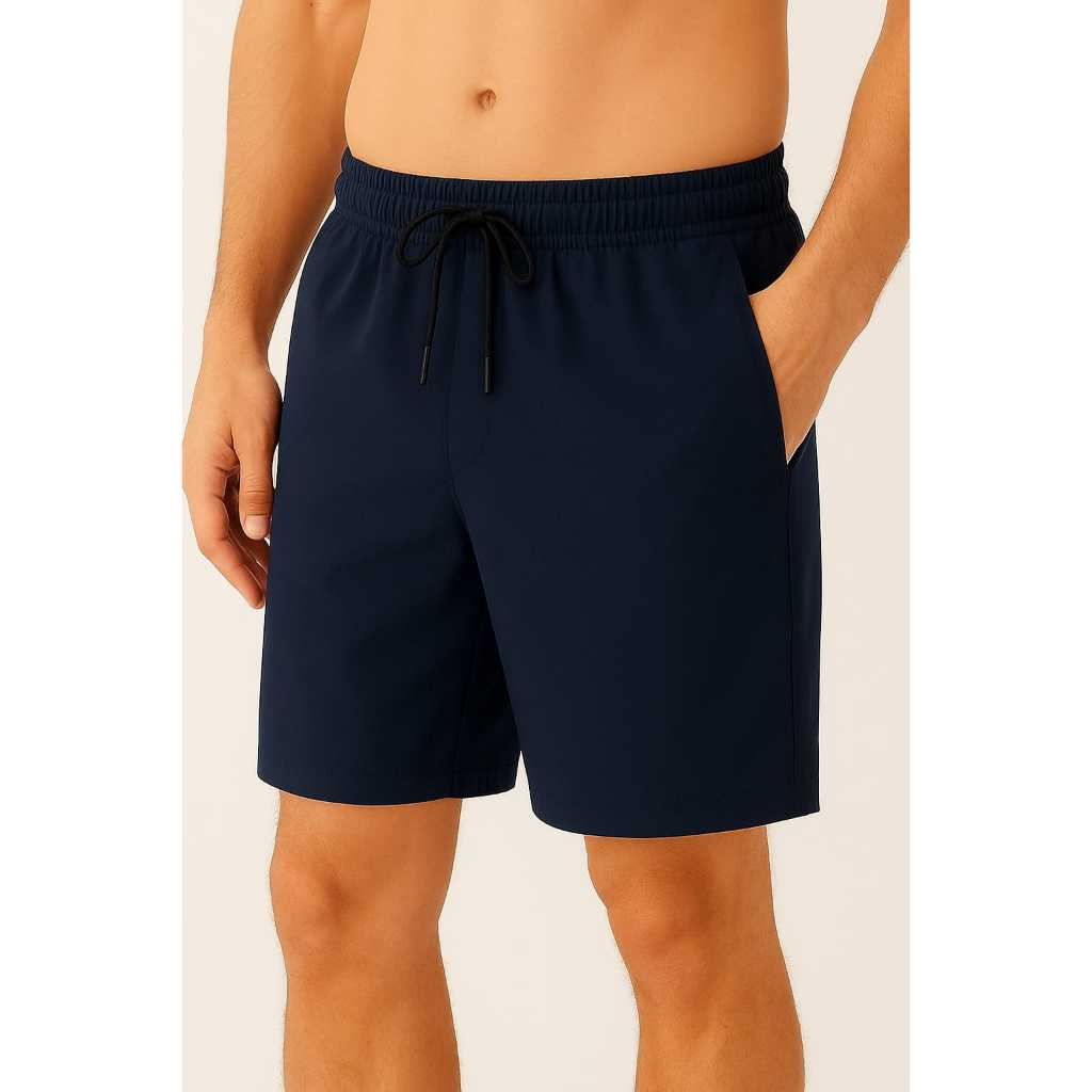 SHORT ELASTANO MAURICINHO MASCULINO TACTEL PRAIA VERÃO LISO CONFORTÁVEL ESTILOSO NATAL PRESENTE