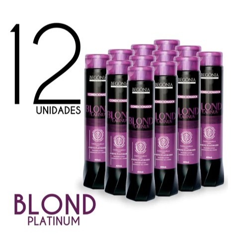 12 Unidades Condicionador Blond Platinum 400ml Begônia Gold