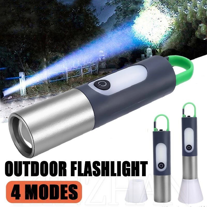 Lanterna Holofote Led Tática Recarregável Tipo-C Com Espelho ORIENTAL aaa