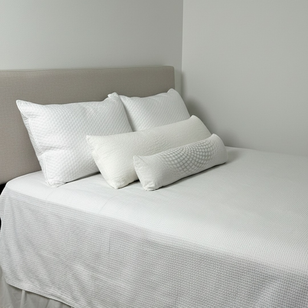 Kit Pos Operatório 01 Almofada Lombar 01 Almofada de Perna 01 Apoio de Cabeça 01 Travesseiro Firme