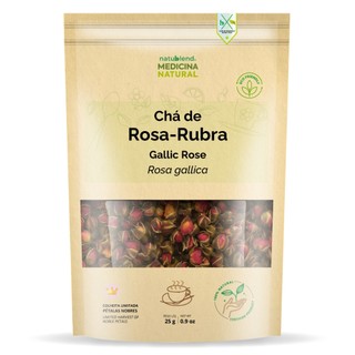 Chá de Rosa Rubra Importado 25g - Brotos Florais - Aroma Floral Intenso
