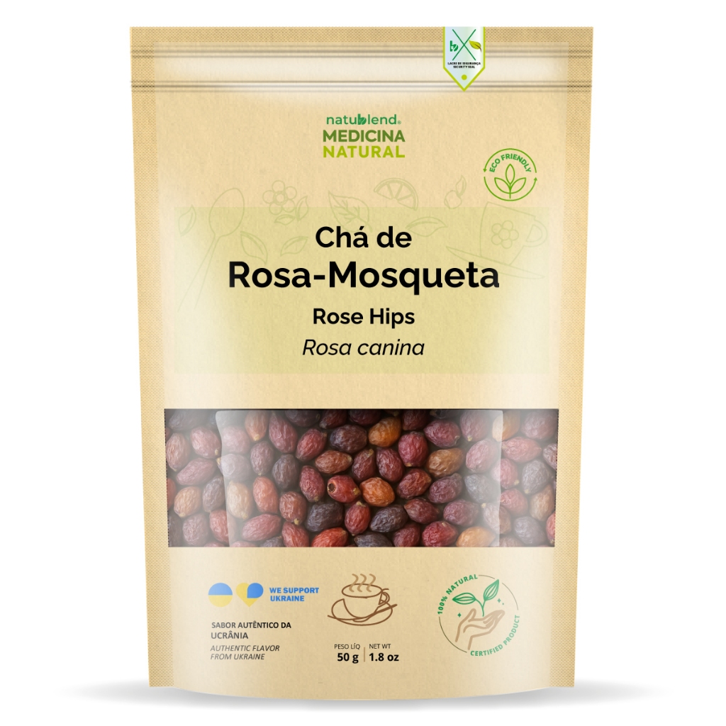 Chá de Rosa Mosqueta 50g - Pseudofrutos Nobres - Importado da Ucrânia