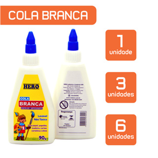 Cola Branca Escolar 90g - Marca HERO em Oferta na Shopee