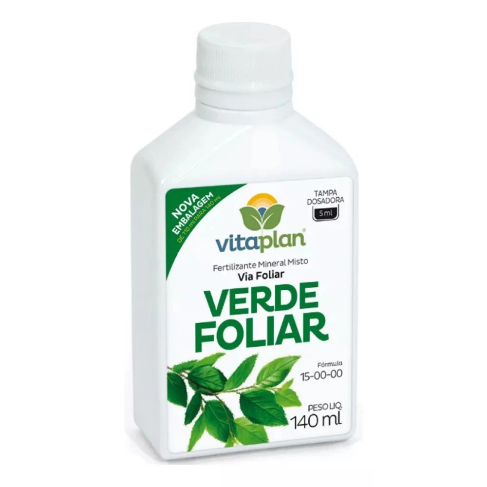 Fertilizante Adubo Verde Foliar Vitaplan Nutriplan 140 ml NPK 15.00.00