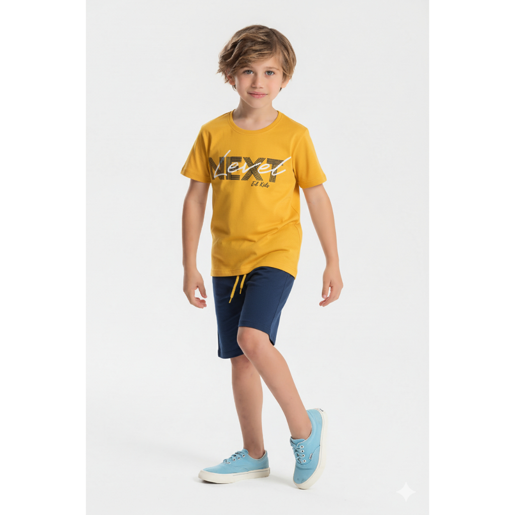 Conjunto Infantil Verão Masculino Menino 2 ao 14 anos Roupa Juvenil - Na Pronta Entrega - Envio Full