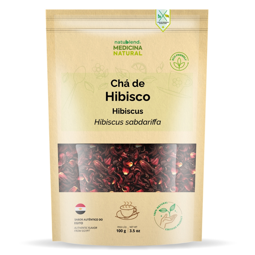 Chá de Hibisco Egípcio 100g - Importado do Egito - Sabor Refrescante